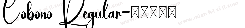 Cobono Regular字体转换